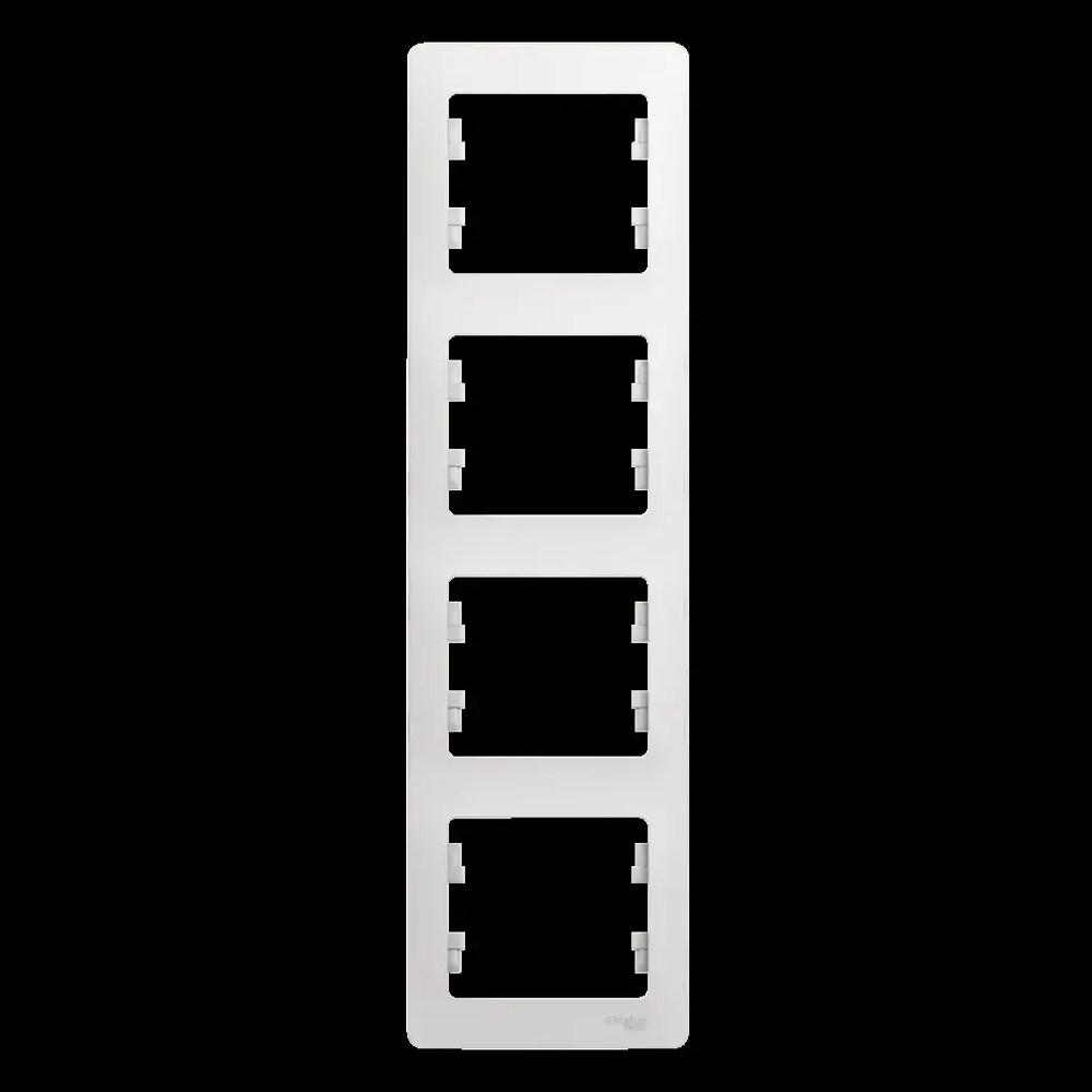 GLOSSA 4-постовая РАМКА, вертикальная, БЕЛЫЙ