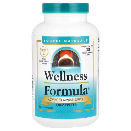 Source Naturals, Wellness Formula, улучшенная иммунная поддержка, 240 капсул