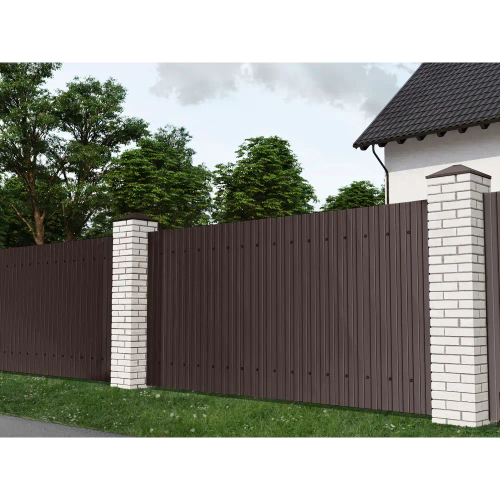 Профлист С-8 Металл 0,4мм RALL 8017 Шоколадно-коричневый