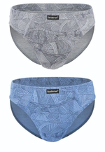 Набор из 2 трусов-слипов с рисунком - серых и голубых (Размер: XL) (Цвет: серый с голубым)