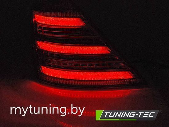 Задние фонари для Mercedes S-Class W221 (05-09) LED динамические красные темные в стиле W222