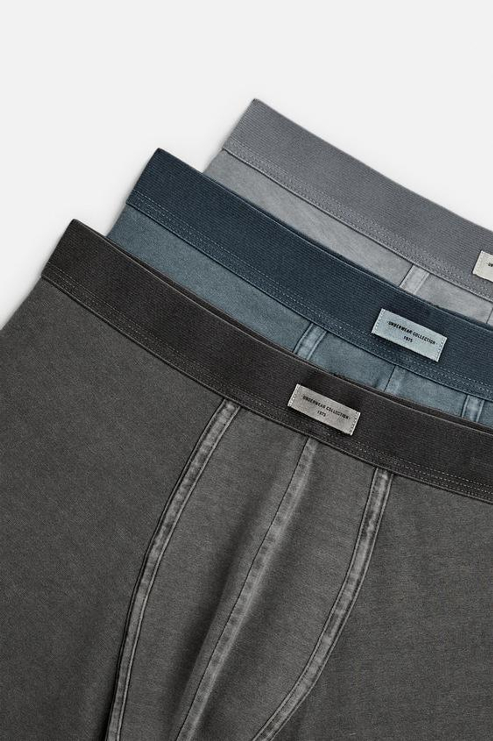 ZARA НАБОР ИЗ ТРЕХ ТРУСОВ-БОКСЕРОВ, РАЗНОЦВЕТНЫЙ