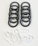 Карниз кованый консольный Шар ажурный d20/16 двухрядный, цвет черный