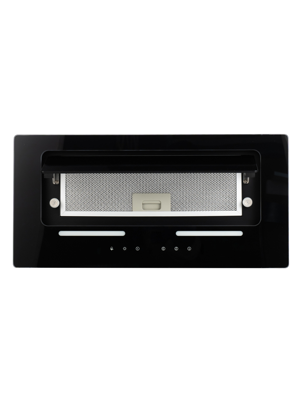 Вытяжка кухонная LedyDC-60GT (BLACK) черный, D150мм,1100м3/ч, полновстраиваемая, ИНВЕРТОРНЫЙ Мотор 110Ватт (Энергетическая эфф-ть класс А+), стекло 60см, сенсорное управление + управление жестами (MACBI)