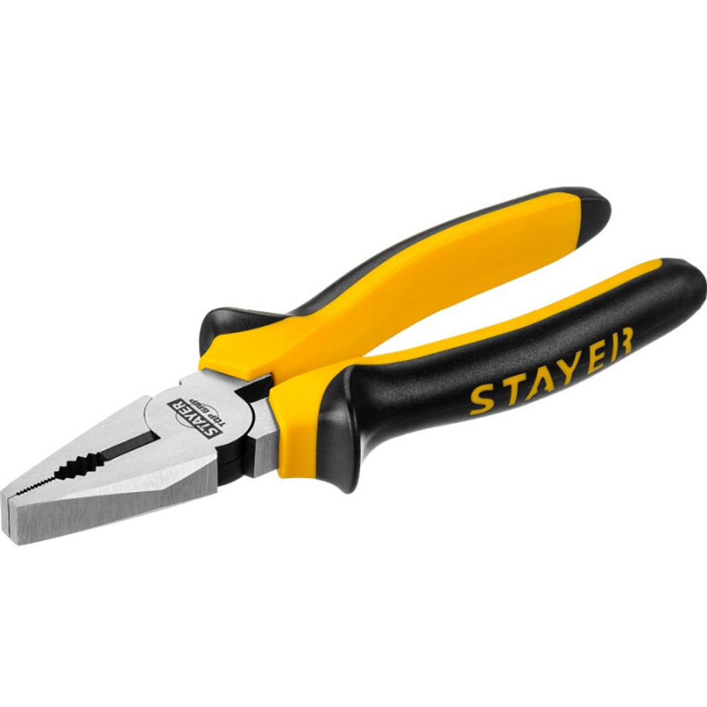 Плоскогубцы комбинированные STAYER "TOPGrip", 180мм