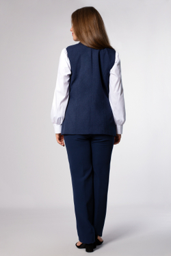 Жилет женский 4100ВП, темный деним #38ТД064100ВП