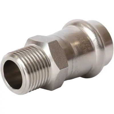 ROMMER Переходник с НР 22x1/2" из нержавеющей стали прессовой