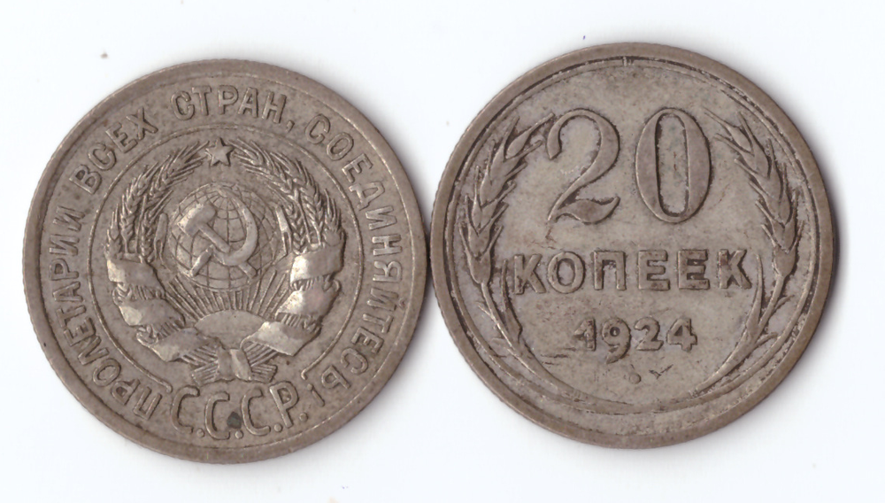 20 копеек 1924 VF