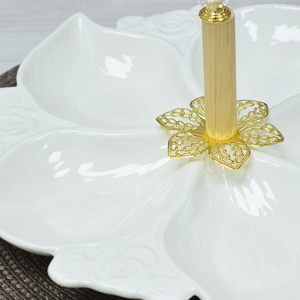 Менажница 4-х секционная 25см ZD20230