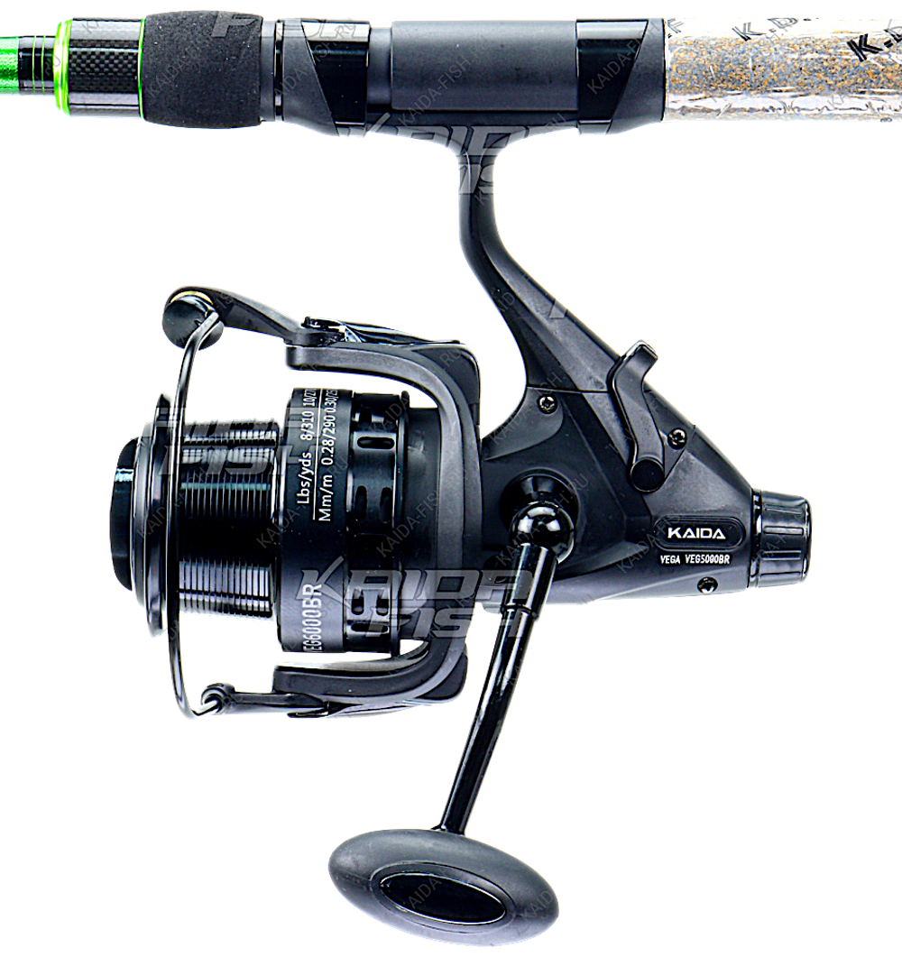 Катушка с байтранером Kaida Vega 4000BR #bb6+1 5.5:1 0.22/0.25/0.28мм-220/170/130м 440г