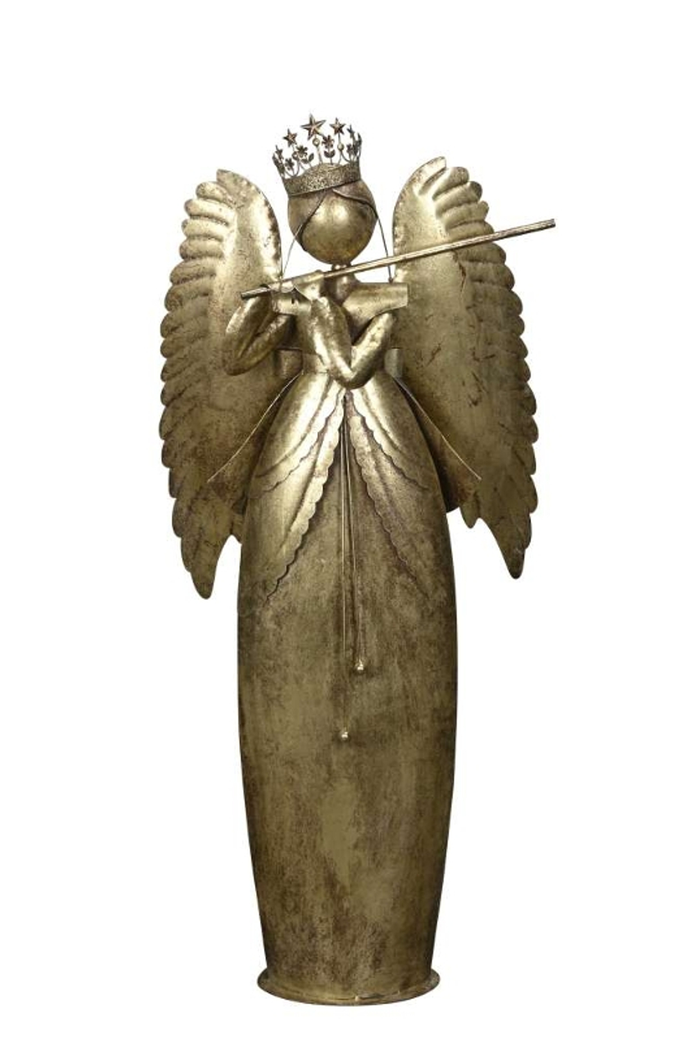 Декор "Ангел" золотой антик 61x22x144см
