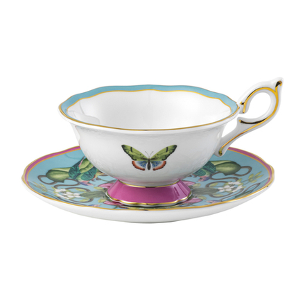 Wedgwood Чайная чашка Wonderlust 140 мл с блюдцем Menagerie