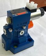 DBW20B2-5X/100CW220-50N9K4 - Предохранительный клапан Ду25 с давлением настройки до 100 бар, управление - X и Y - внутренние с разгрузкой B = открыт с электроуправлением W220