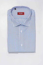 Сорочка мужская VESTER короткий рукав, прямой и приталенный силуэт 86014 02