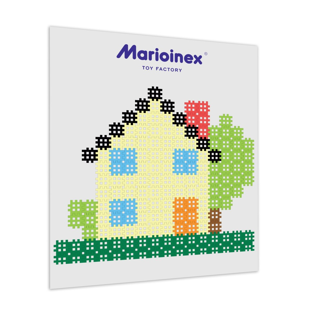 Marioinex - Микро кирпичи Вафельные 817 шт. + карточки 903025