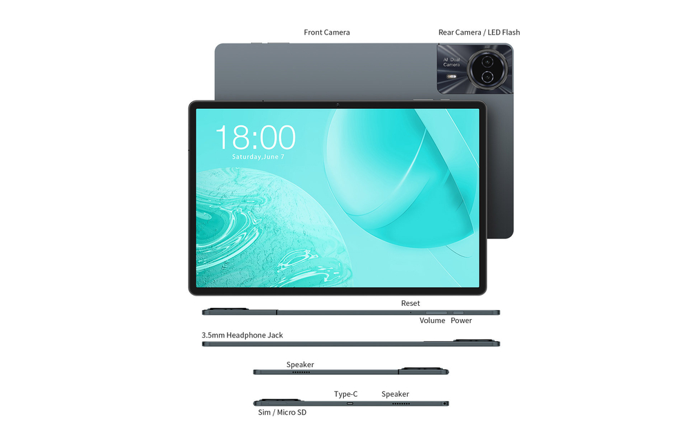Планшет Teclast Odea S11 11'' 2K/T606/(6+256GB)/