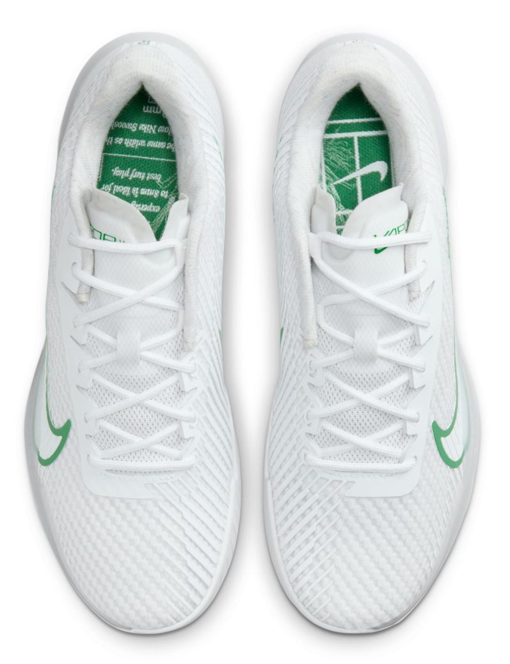 Мужские кроссовки теннисные Nike Zoom Vapor 11 - white/kelly green