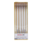 Ручка гелевая 0,4мм, белая, бесстержневая, игольчатый наконечник (Комплект 12шт.)