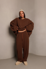 Свитшот из трикотажного вельвета