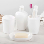 Набор для ванной "AQUA" снежно-белый