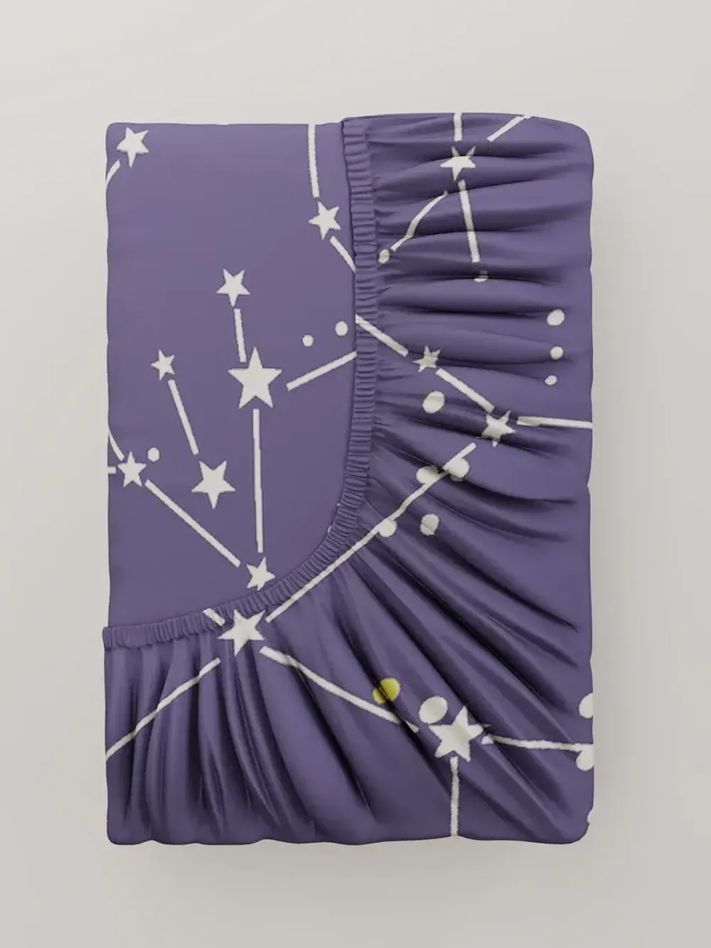 Простынь на резинке "Созвездия" 120х200 см Сказка сатин