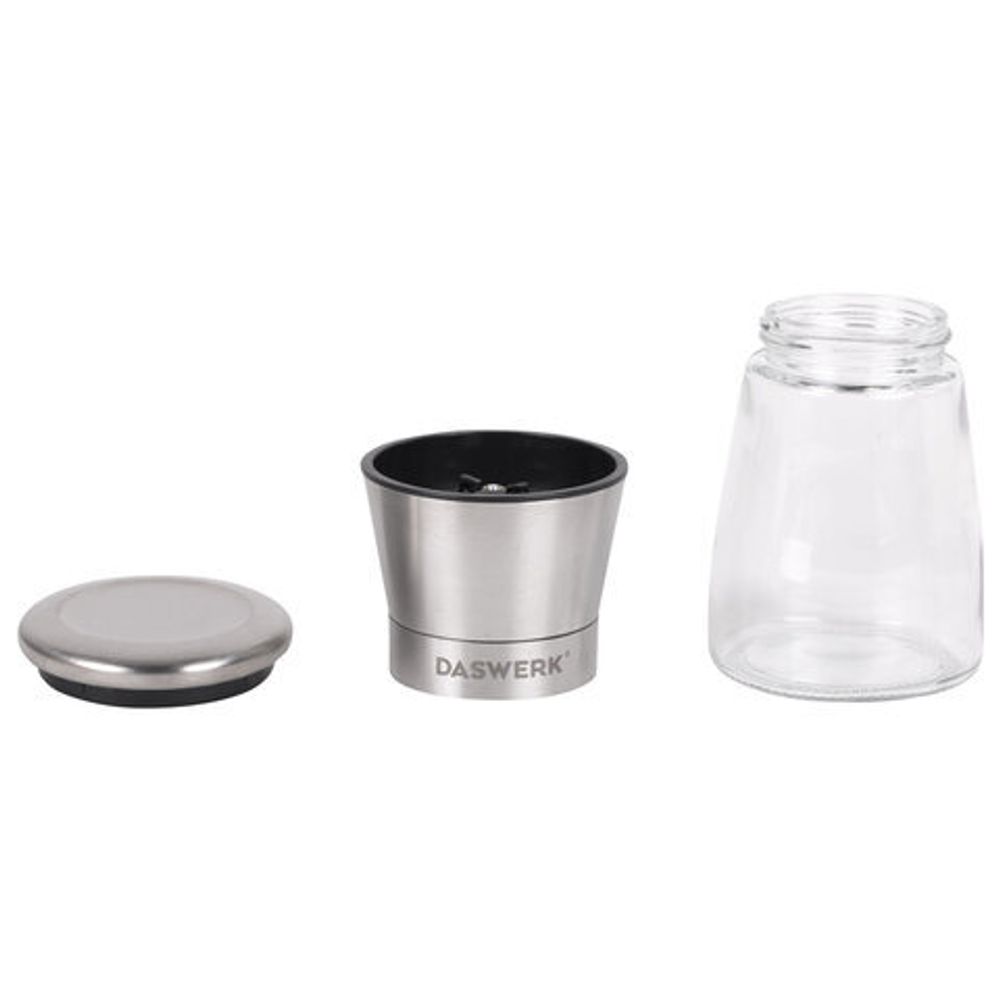 Механические ручные мельницы для соли и перца, набор 2 шт., нержавеющая сталь, DASWERK, 456628