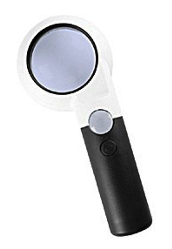 Лупа Kromatech ручная круглая 7/20х, 55/21 мм, с подсветкой (9 LED) CH55-8L