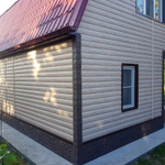 Сайдинг Docke LUX Блокхаус D4,7T Орех 0,23х3,6 м