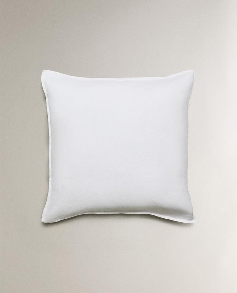ZARA HOME ЛЬНЯНАЯ НАВОЛОЧКА, БЕЛЫЙ