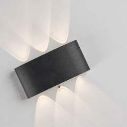 Светильник настенный светодиодный, 6 Вт, Бра, Чёрный