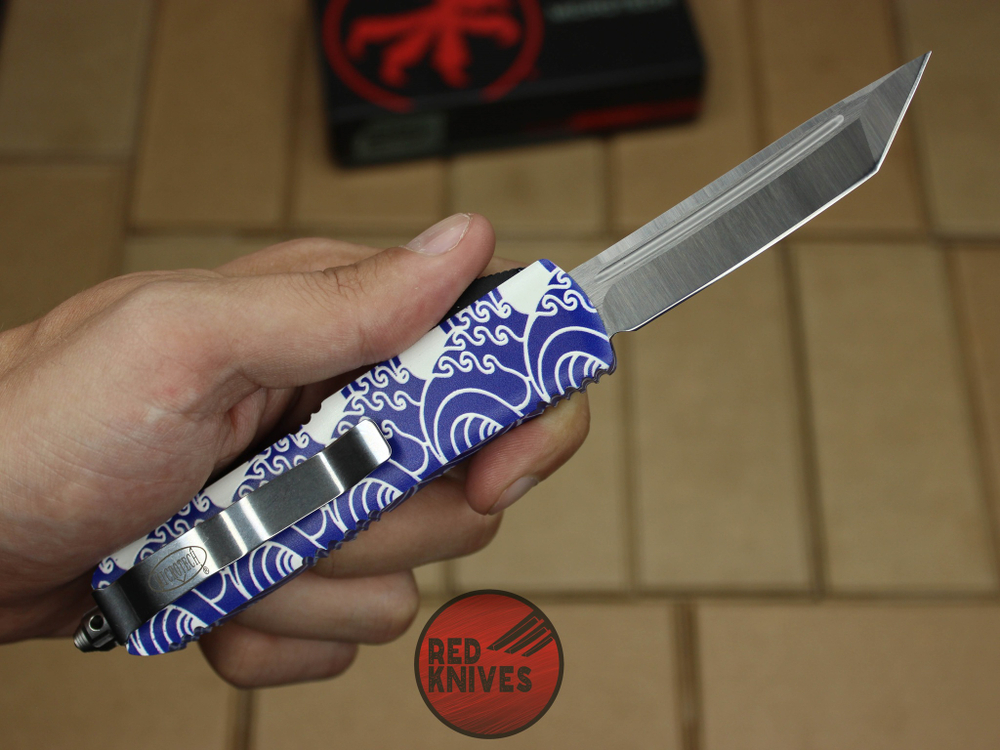 Нож Microtech UTX-85 T/E , клинок танто - восточные рисунки + запчасти RK-403