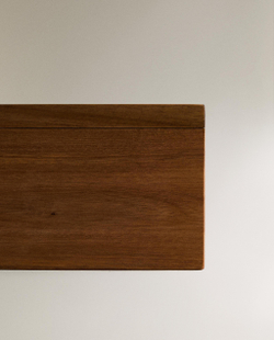 Zara Home чайница из дерева, цвет коричневый, 37 см