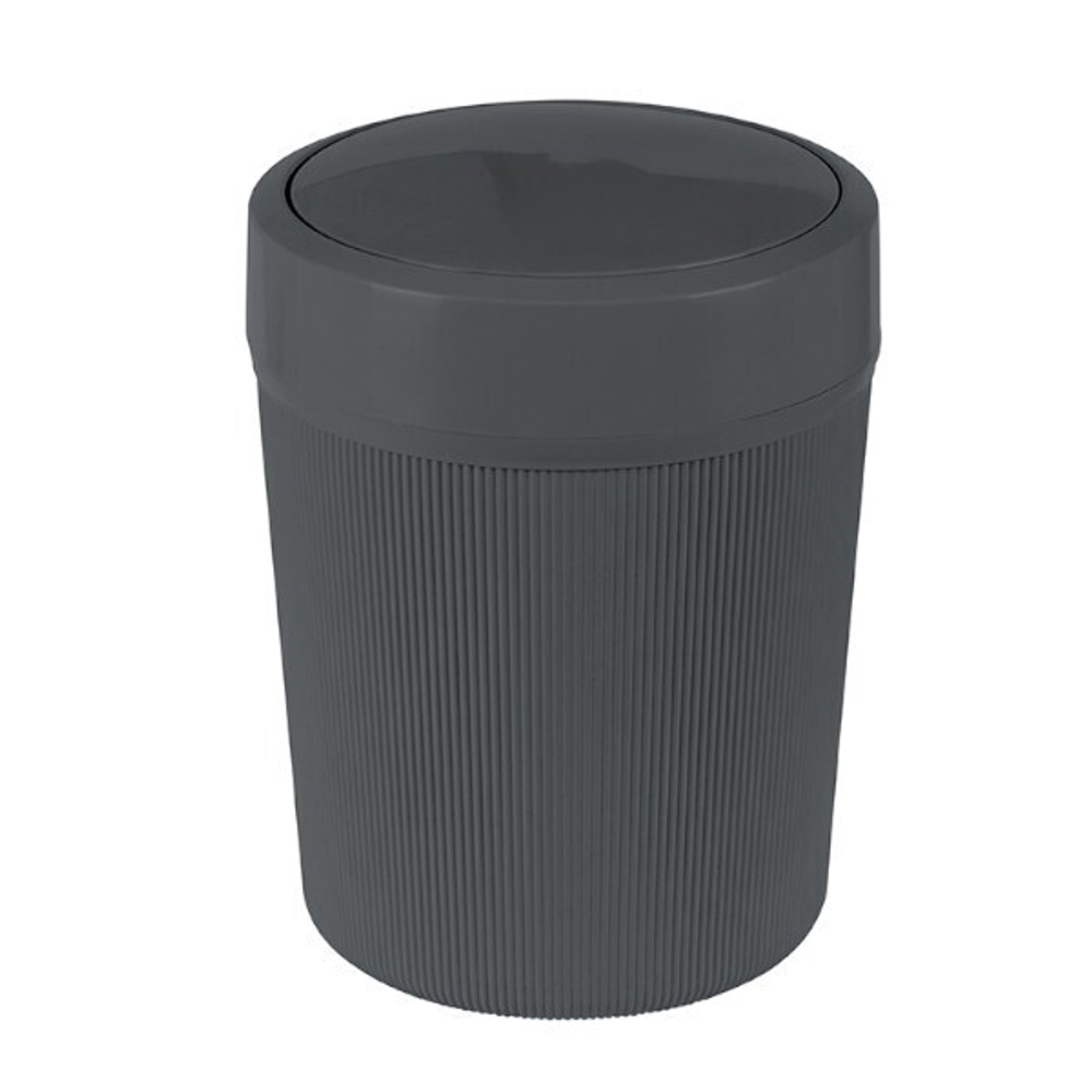 Контейнер для мусора ВЕЛЬВЕТ 4 л, крышка фиксируется в двух положениях: «открыта» и «закрыта» М2485