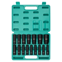 Набор головок ударных глубоких 16пр. 1/2"6pt FORSandTUNE FORSandTUNE-4167-5MPB