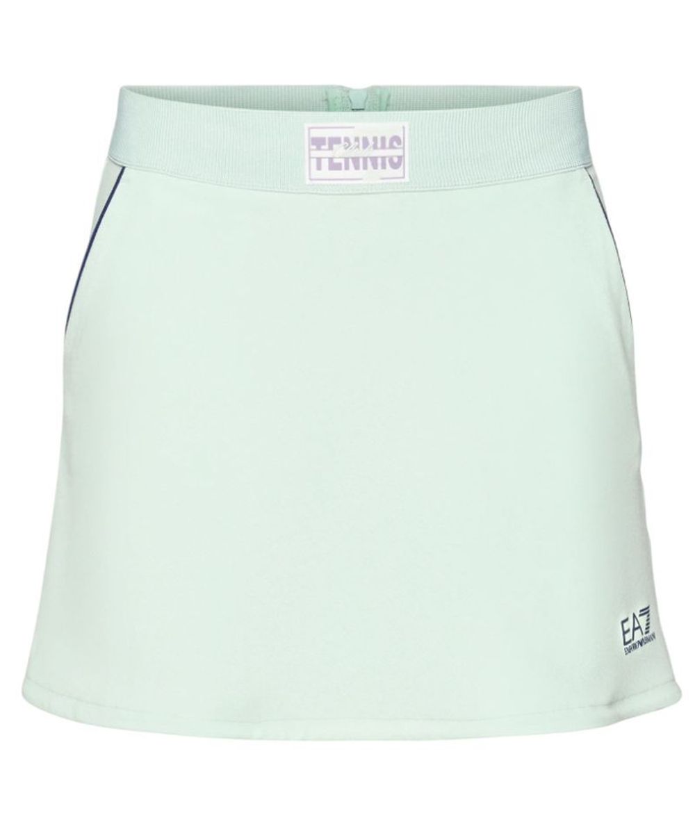 Теннисная юбка EA7 Woman Jersey - зеленый