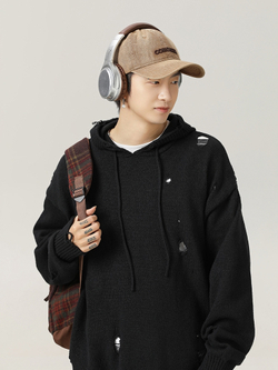 Худи STUFF "Grunge" Черный