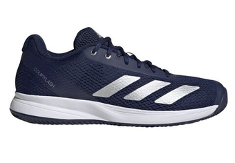 Мужские кроссовки теннисные Adidas Courtflash Speed 2 - dark blue/silver metallic/white