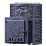 Чугунная печь для бани Искандер 18 в сетке