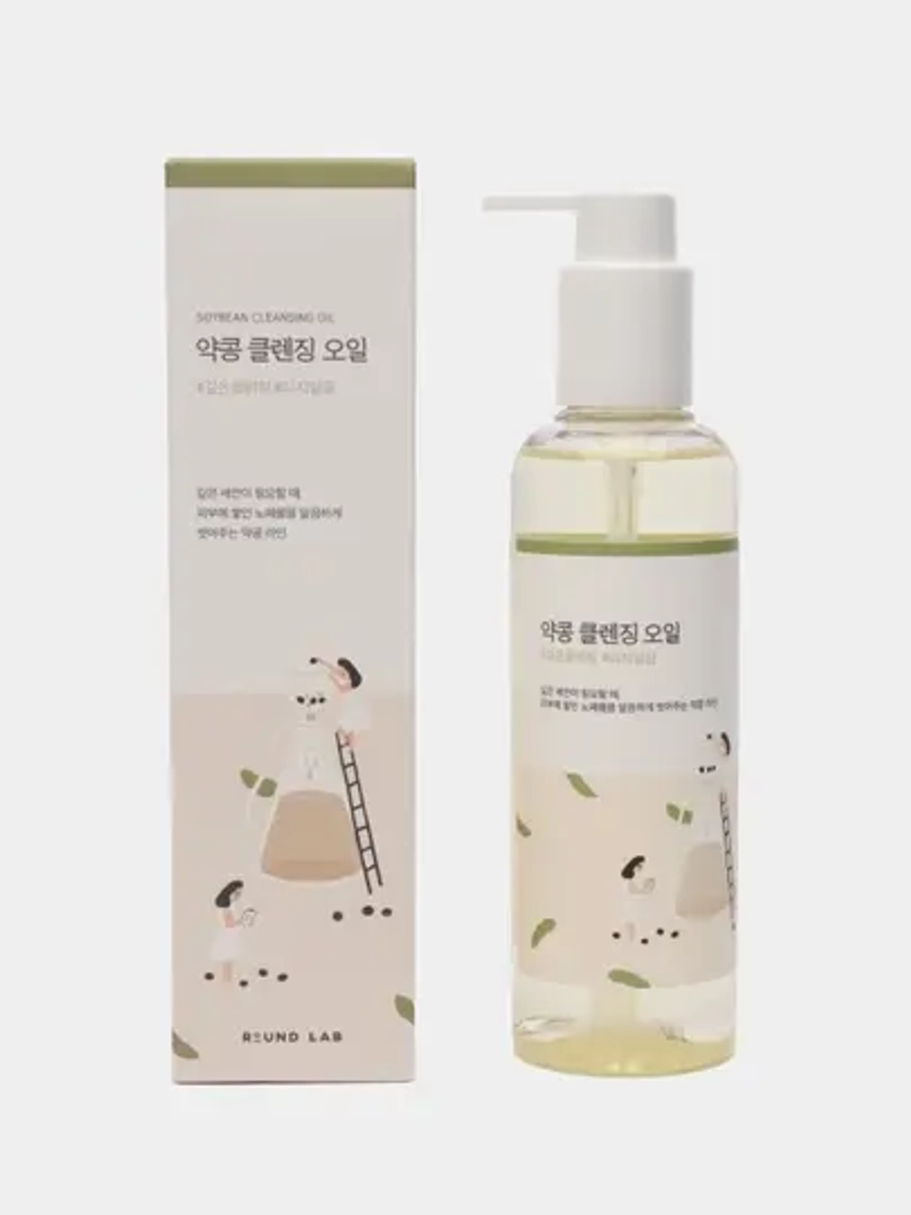 Питательное гидрофильное масло с чёрной соей Round Lab Soybean Cleansing Oil, 200 мл