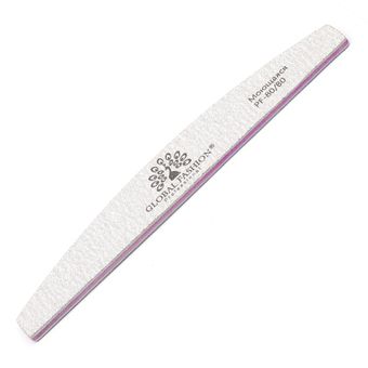 Пилочка для ногтей Global Fashion 80/80 цена за упаковку (в упаковке 24шт)