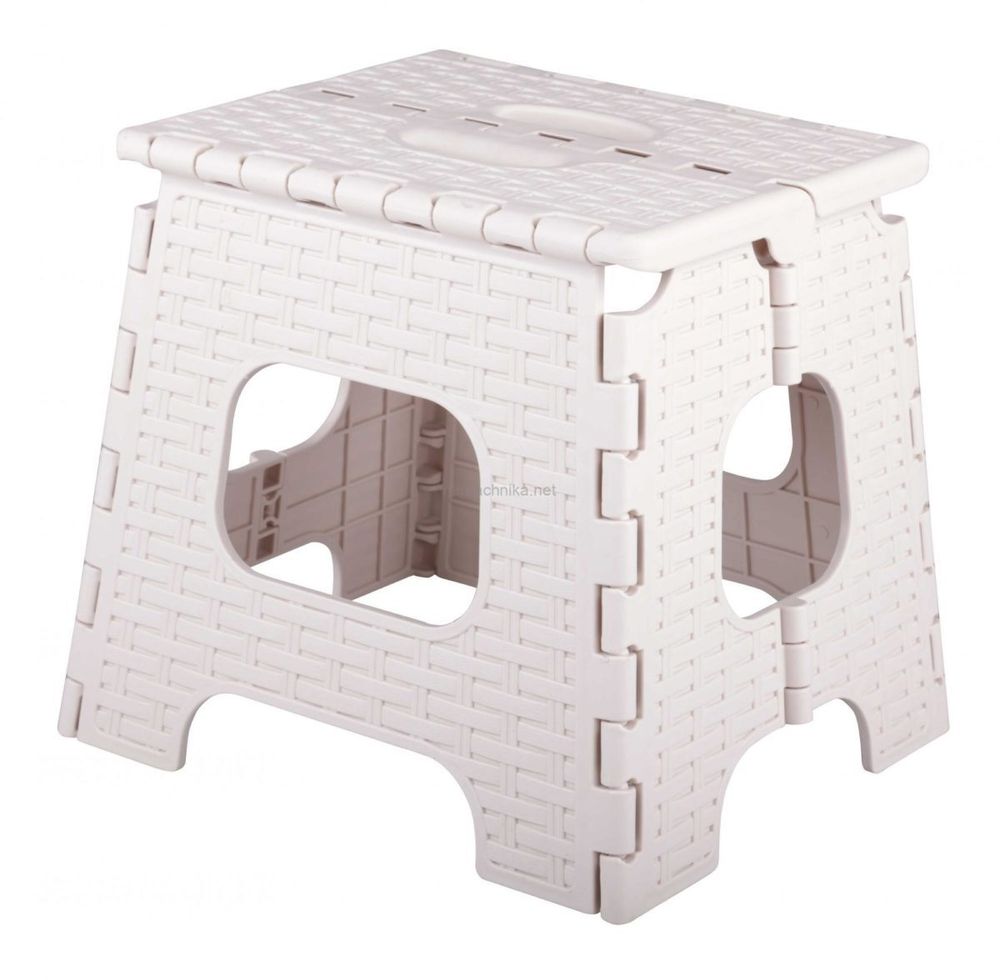 Табурет складной «Плетенка» (малый) — Бежевый