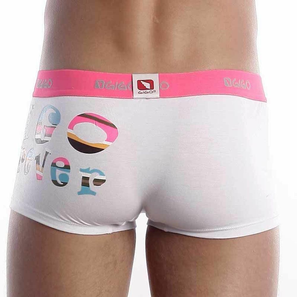 Мужские трусы хипсы белые Gigo Forever White