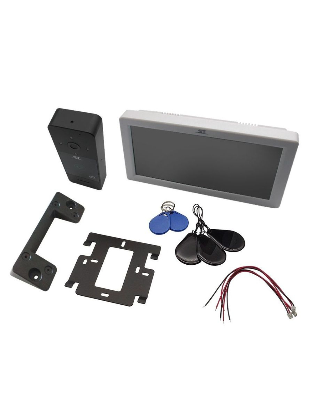 Домофон ST-MР300/7 серия Земля БЕЛЫЙ (TS/SD/WF/IPC/1080P/IP/110 /IC) КОМПЛЕКТ