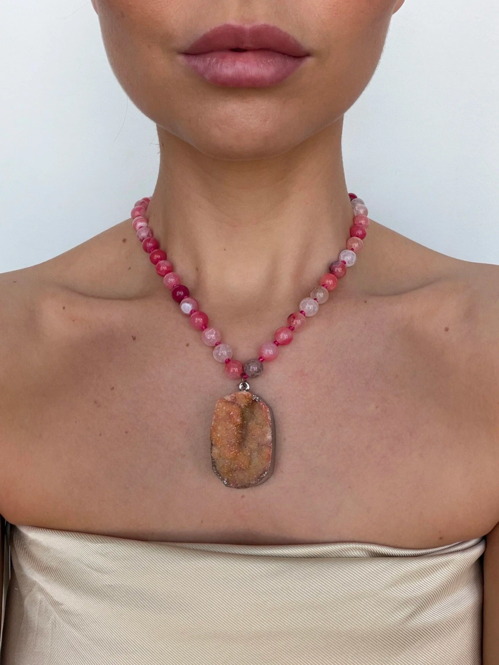 Кулон из натурального камня "Sugar" V1