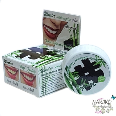 Угольная растительная зубная паста Wonder Charcoal, 25 гр.