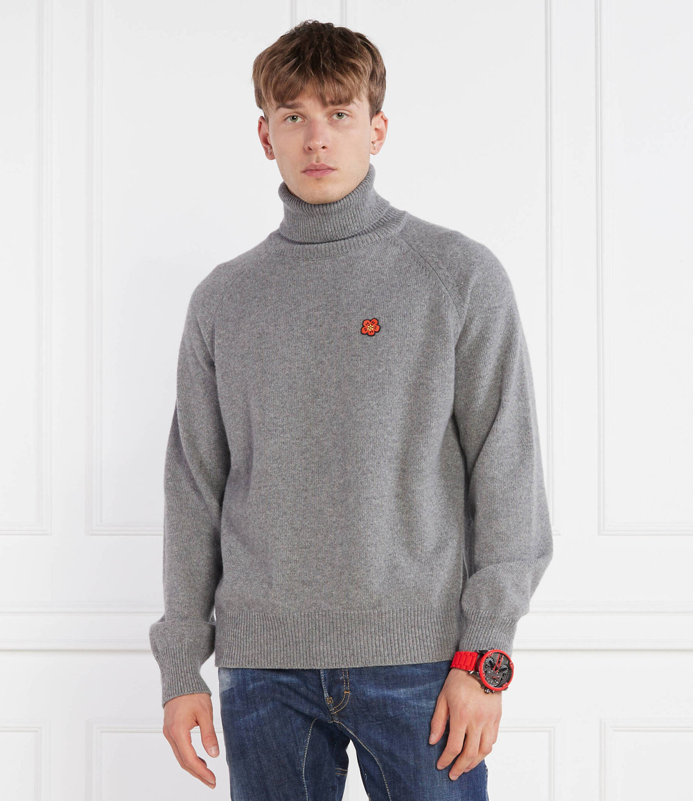 Хлопковый свитер Kenzo - серый(FD65PU4283LC)