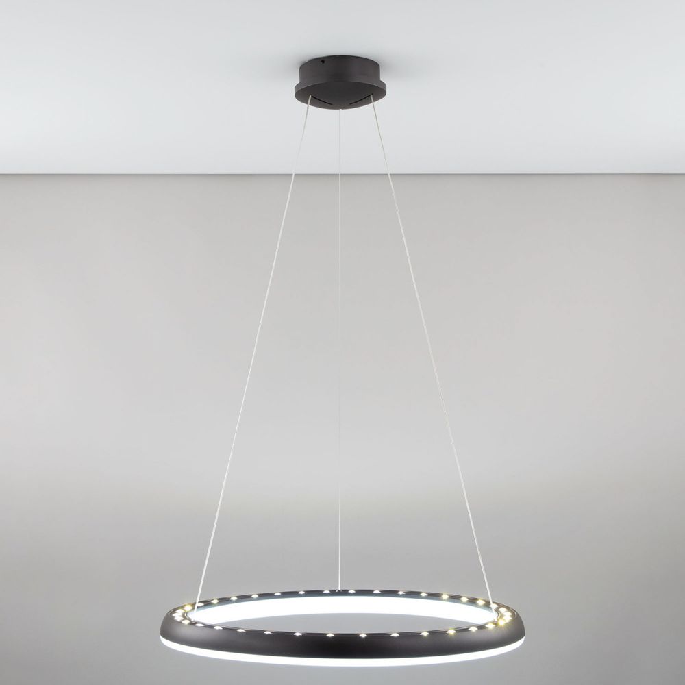 Citilux Юпитер Смарт CL730A095S Умная подвесная люстра Венге