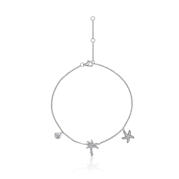 Браслет на ногу пальма