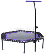 Каркасный батут с Т-образной ручкой, диаметр 4 фт, черно - фиолетовый