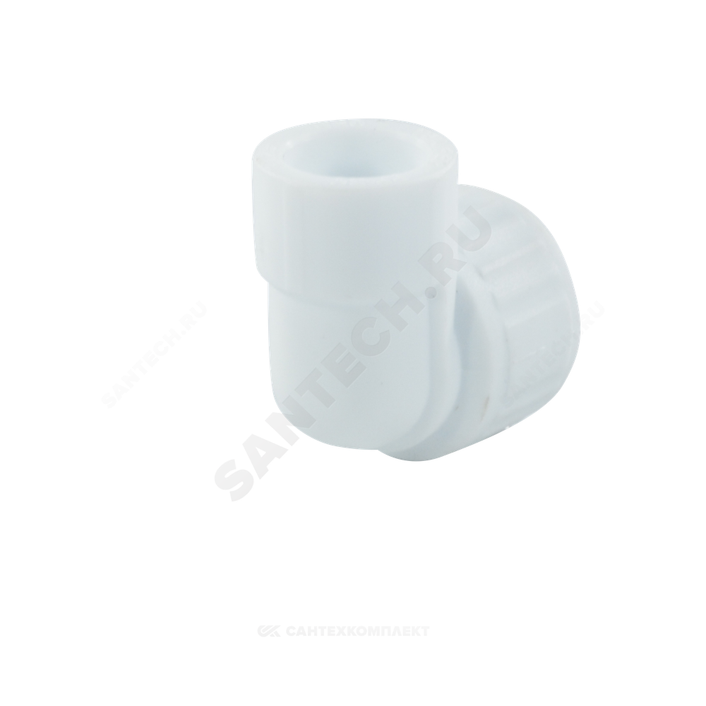 Угольник PP-R комбинированный белый Дн 25х3/4" ВР VALFEX 10125025